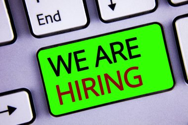 Çoğu işe gösterilen Not yazma. Vitrine yetenek avcılık iş pozisyon istedim işgücü insan kaynakları işe alım iş fotoğraf