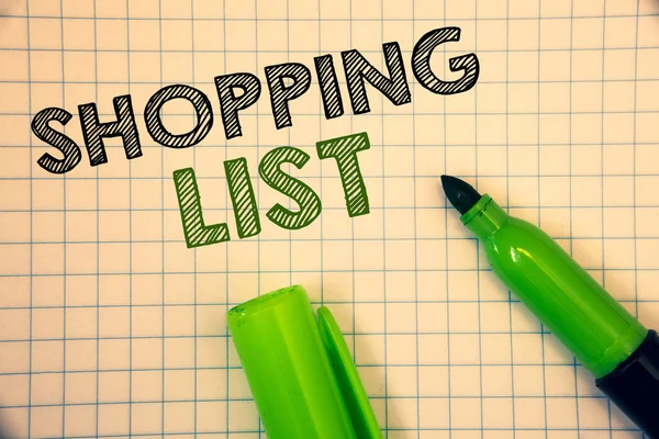 Metinler alışveriş listesi yazma kelimeler. Süpermarket denetim listesi satın almanız gerekir iş kavramı ürünleri bakkal için