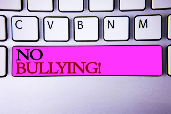 Words Writing Textss Bullying Motivational Call Conceito Negócio Para Abuso — Fotografia de Stock