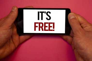 Kavramsal el bu ücretsiz motivasyonel çağır gösterilen yazma. Ürün tanıtımları iş fotoğraf cep telefonu beyaz ekran siyah kırmızı harflerle tutan hiçbir parasal costman tutun satın alınabilir