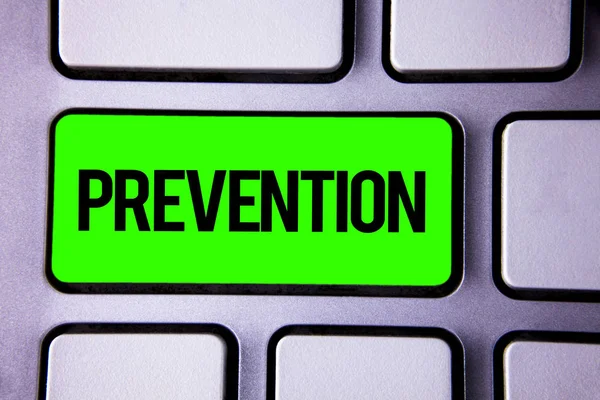 Önleme gösterilen metin işareti. Kavramsal fotoğraf olmasını bir şey durdurma sağlık koruma