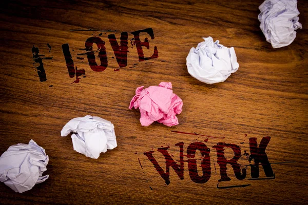 Χειρόγραφα Κείμενα Μου Αγάπη Εργασία Έννοια Έννοια Είναι Ευτυχισμένος Ικανοποιημένοι — Φωτογραφία Αρχείου