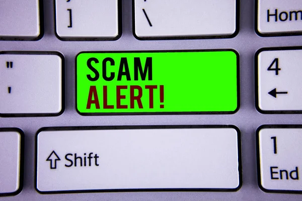 Yazılı metinler aldatmaca Çağrı Uyarısı motivasyonel kelime. İş kavramı dolandırıcılık veya virüs saldırıları önlemek güvenlik uyarısı için