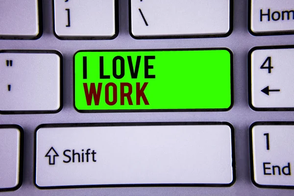 Palabras Que Escriben Textos Love Work Concepto Negocio Para Ser —  Fotos de Stock