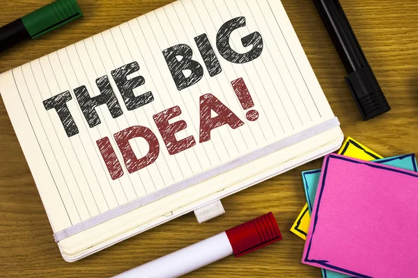 Handwriting Textss Writing Big Idea Motivational Call Concept Meaning Have — Stock Photo, Image