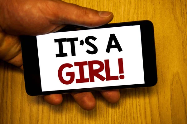 Bu olan bir kız motivasyonel Call yazma el yazısı textss. Kadın bebek cinsiyet anlam kavramı kutlama ortaya