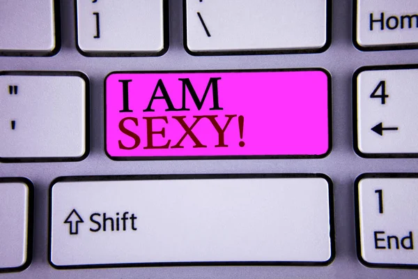 Text Sign Showing Sexy Motivational Call Conceptual Photo Feeling Attraction — Stock Photo, Image