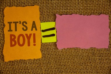 Metinler S A çocuk motivasyonel buna yazılı kelime. İş kavramı erkek bebek geliyor için Cinsiyeti ortaya Celebrationideas oluşturulan turuncu sarı pembe eşittir işareti hasır arka plan kağıtları