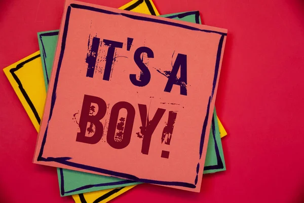 Slova Psaní Textů Boy Motivační Výzva Obchodní Koncept Pro Dítě — Stock fotografie