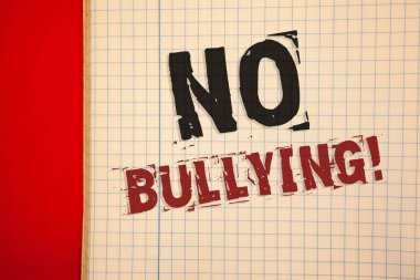 textss Hayır zorbalık motivasyonel ara yazılı kelime. Yasak istismar taciz saldırganlık saldırı için iş kavramı