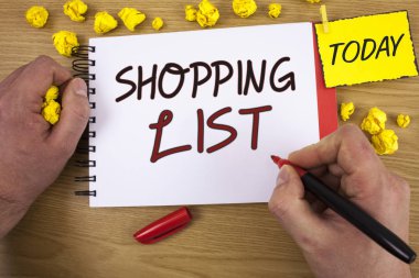 Alışveriş listesi yazma el yazısı textss. Ürün Market anlamı kavramı süpermarket denetim listesi satın almanız gerekir