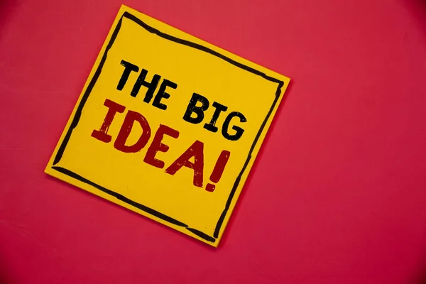 Rukopis Texty Psát Big Idea Motivační Volání Koncept Což Znamená — Stock fotografie
