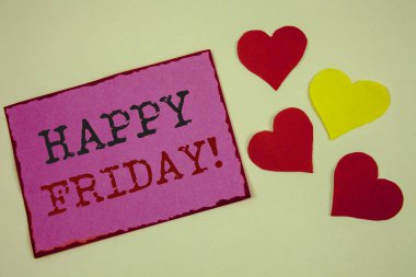 Kavramsal el mutlu Cuma motivasyonel ara gösterilen yazma. Hafta sonu için iyi bir başlangıç iş fotoğraf textss seni isteyen var