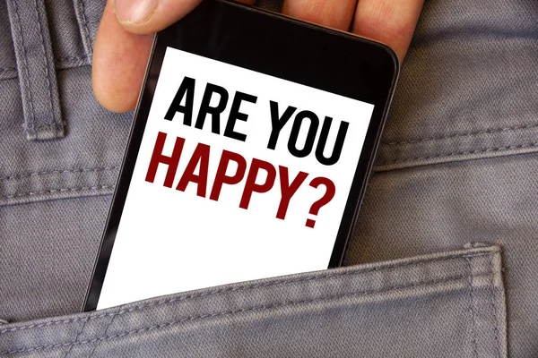 Kavramsal el sen mutlu soru gösterilen yazma. İş fotoğraf textss motivasyon başarı hayat kutlama gülümseme rahatlatıcı