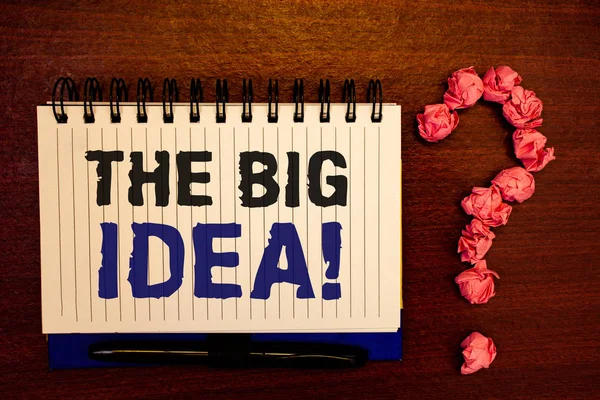 Handwriting Textss Writing Big Idea Motivational Call Concept Meaning Have — Stock Photo, Image