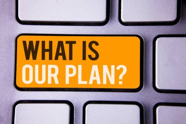 Kavramsal el ne olduğunu bizim Plan soru gösterilen yazma. İş fotoğraf metin misyonu amaç gündem Strategize beyin fırtınası gri renk parlak klavye sarı düğmeye siyah beyaz yazı ile