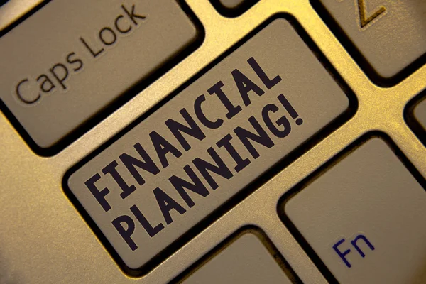 Handwriting Text Writing Financial Planning Motivational Call Concept Meaning Accounting — Stock Photo, Image