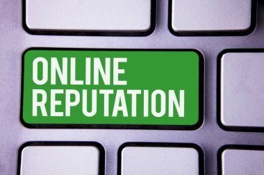 Online itibar yazma el yazısı metin. Güvenilirlik sıralaması İnceleme değerlendirme memnuniyeti kalite beyaz metin iki kelime yeşil anahtar düğmesine basın bilgisayar klavye iş sekmesi anlam kavramı