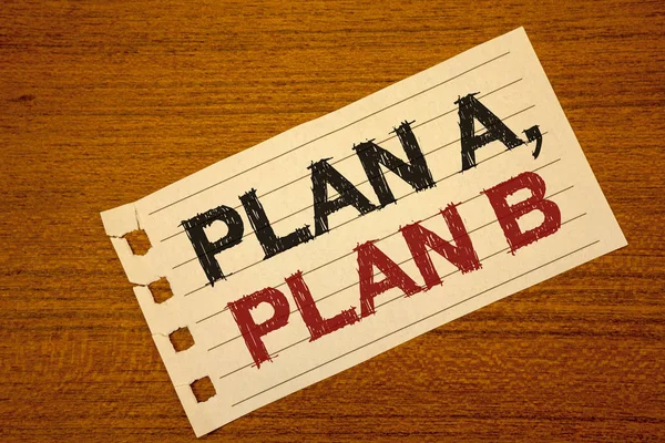 Skriva Anteckning Visar Plan Plan Business Foto Skylta Strategiska Lösningar — Stockfoto