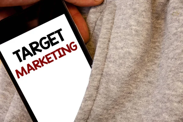 Szöveg Jel Mutatja Target Marketing Fogalmi Fénykép Piaci Szegmentáció Közönség — Stock Fotó