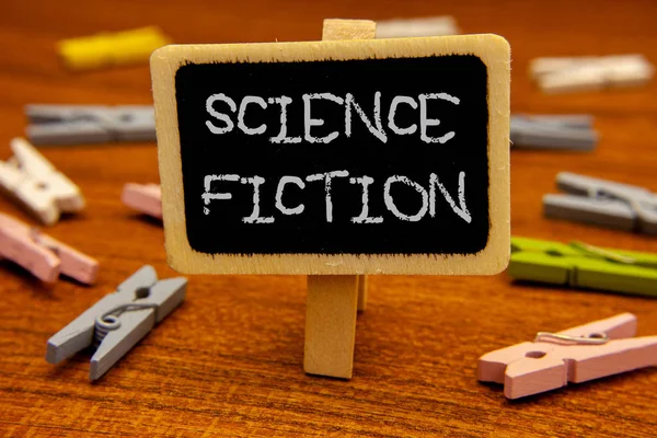 Konzeptuelle Handschrift Die Science Fiction Zeigt Business Foto Präsentiert Fantasy — Stockfoto