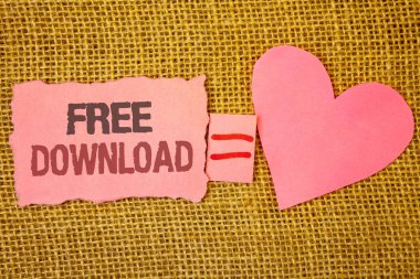 Ücretsiz Download gösterilen metin işareti. Kavramsal fotoğraf dosyaları indirme olmadan herhangi bir masraf Online teknoloji pembe yırtık Not eşittir metin pembe kalp aşk mesajı mektup hoş bir çift olduğunu