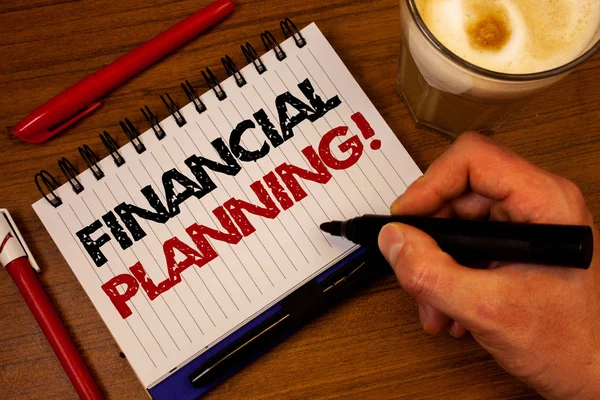 Word Writing Text Financial Planning Motivational Call Business Concept Accounting — Stock Photo, Image