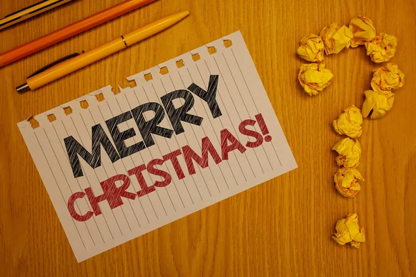 Conceptuele Hand Schrijven Weergegeven Merry Christmas Motiverende Noemen Zakelijke Foto — Stockfoto
