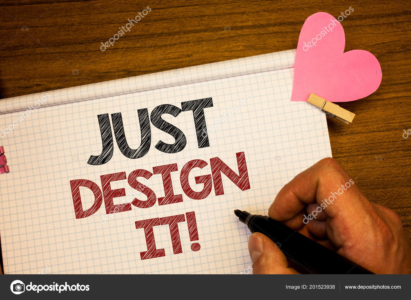 Writing Note Showing Just Design Motivational Call Business