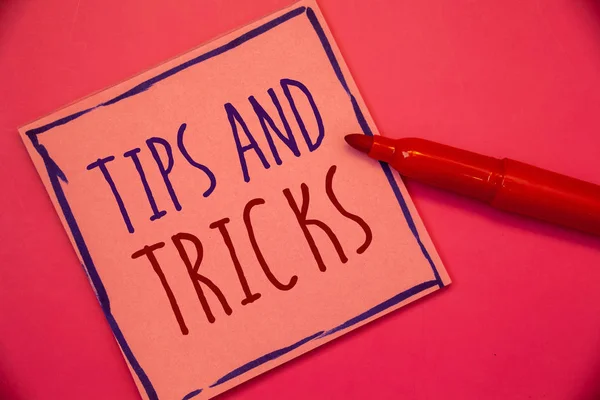 Writing Obs Visar Tips Och Tricks Företag Foto Skylta Förslag — Stockfoto