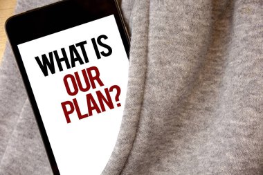 Ne yazma el yazısı metin bizim Plan sorudur. Misyon Amaç gündem Strategize beyin fırtınası detay Don rengi yan cep cep telefonu anlam kavramı görünür siyah ve kırmızı harfler olması