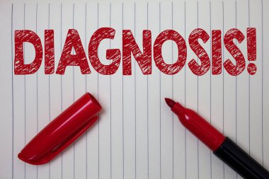 Word metin tanı motivasyonel ara yazma. Marker fikirler mesajlar ilham düşünceleri açık belirli hastalık veya koşul defter Kağıt arka hakkında karar için iş kavramı