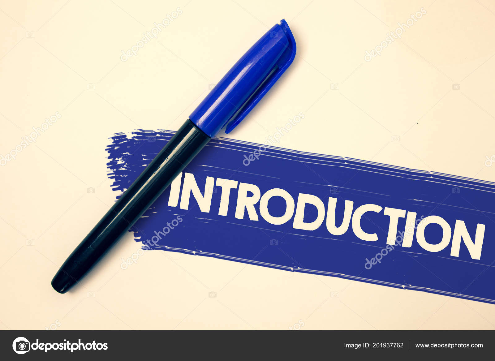 Word Writing Text Introduction Business Concept First Part Document ...