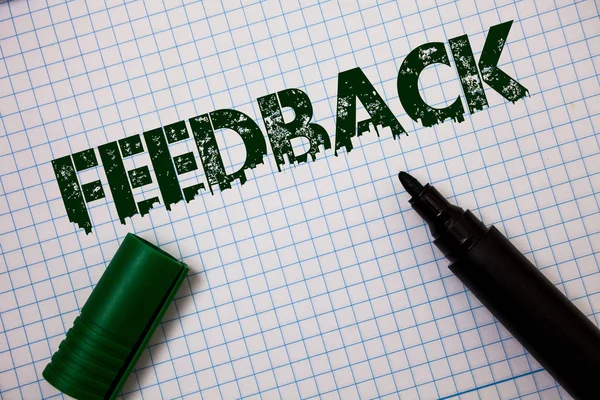 Texte Écriture Texte Feedback Concept Affaires Pour Avis Des Clients — Photo