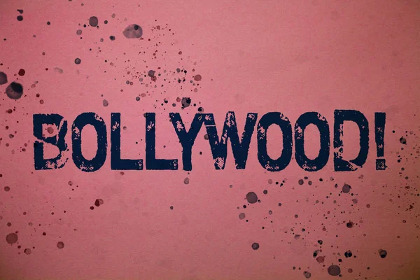 Teks Tulisan Tangan Bollywood Motivational Call Konsep Yang Berarti Hollywood — Stok Foto