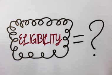 Word metin yazma uygunluk. İş kavramı yapmak için hakkına sahip olma durumu için ya da bir şey uygun fikirler mesajlar doodle beyaz arka plan eşit soru işareti şüphe sorular edinin