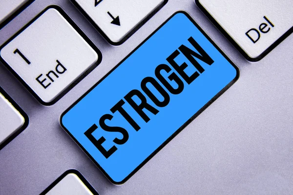 Word metin yazma östrojen. İş kavramı grup hormonların teşvik için kadın özellikleri klavye mavi anahtar niyeti gelişimi oluşturma oluşturma fikirler bilgisayar ilham verici