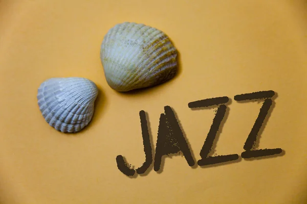 Handskrift Text Skriver Jazz Begrepp Som Betyder Typ Musik Svart — Stockfoto