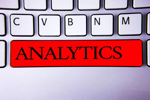 Rukopis Textu Psaní Analytics Koncept Význam Analýzy Dat Finanční Informace — Stock fotografie