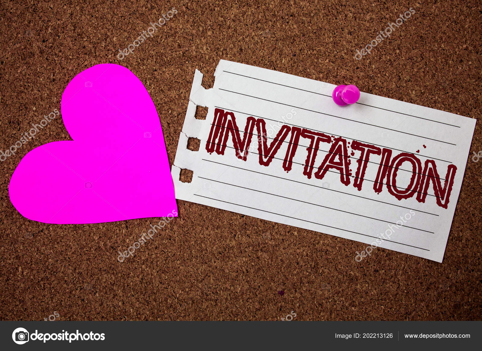 Handwriting Text Invitation Concept Meaning Written Verbal Request