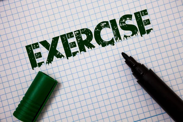 Word Metin Yazma Egzersiz Kavramı Fiziksel Çaba Gerektiren Etkinlik Için — Stok fotoğraf
