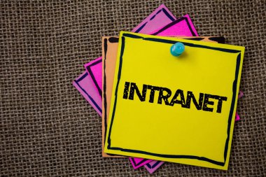 Word metin yazma Intranet. İş kavramı bir şirket Interlinked yerel alan ağları kağıtları fikirler mesajlar bilgi Jüt arka plan unutmayın özel ağ için