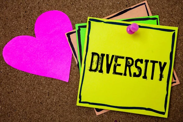 Parola Che Scrive Testo Diversità Business Concept Being Composto Diversi — Foto Stock