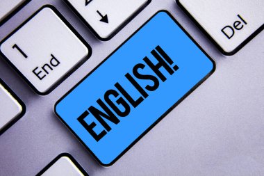 Word metin İngilizce motivasyonel ara yazma. İngiltere'ye insanları ya da onların dil klavye mavi anahtar niyeti ile ilgili için iş kavramı oluşturma oluşturma fikirler bilgisayar ilham verici