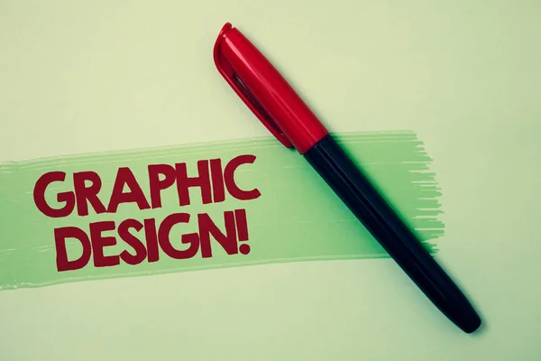 Escrita Mão Conceitual Mostrando Design Gráfico Motivational Call Foto Negócios — Fotografia de Stock