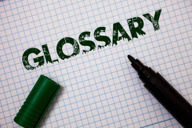 Word metin yazma sözlük. Not Defteri sayfası kağıt açık işaret ilham iş kavramı terimlerin anlamları kelime açıklamaları fikirler mesajlar grunge ile alfabetik listesi için kare