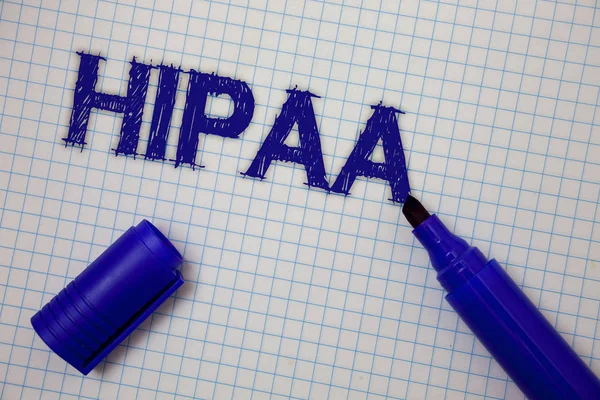 Handwriting Text Hipaa Concept Meaning Health Insurance Portability Accountability Act — Stock Photo, Image