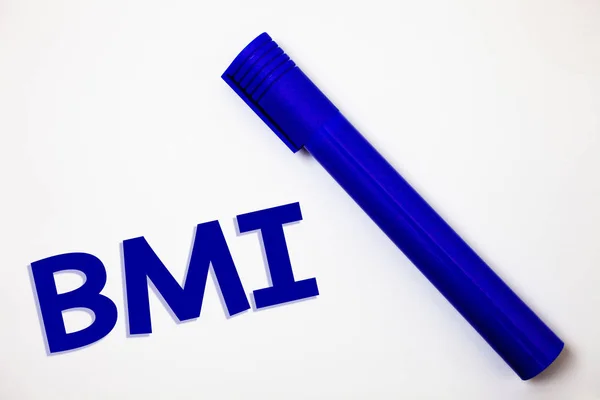 Testo Calligrafico Bmi Concetto Significato Indice Massa Corporea Determina Sano — Foto Stock