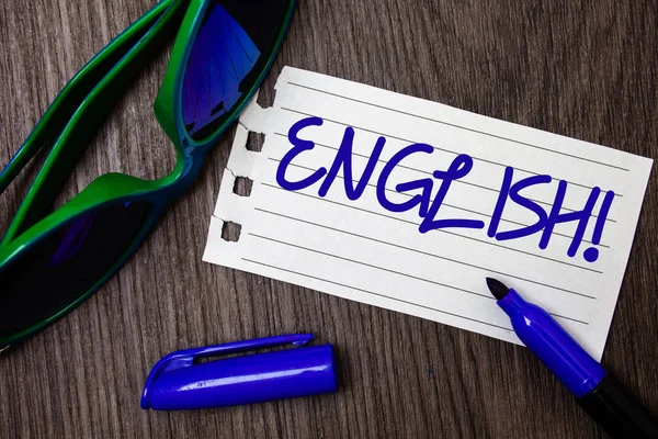 Word Writing Text English Motivational Call Business Concept Relating England — Stock Photo, Image
