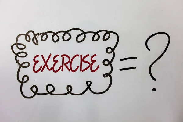 Word Metin Yazma Egzersiz Faaliyet Gerektiren Fiziksel Çaba Için Kavramı — Stok fotoğraf